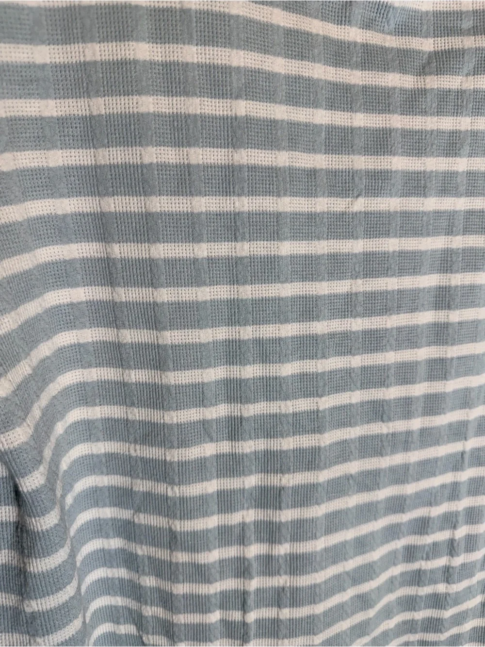 croft & barrow Light Blue and White Striped Long-Sleeve Crewneck - Picture 4 of 10